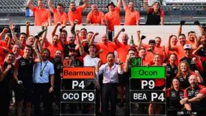 【F1メキシコGP】ベアマン4位 ハース史上最高に歓喜 ― “実力で掴んだ”キャリアベスト
